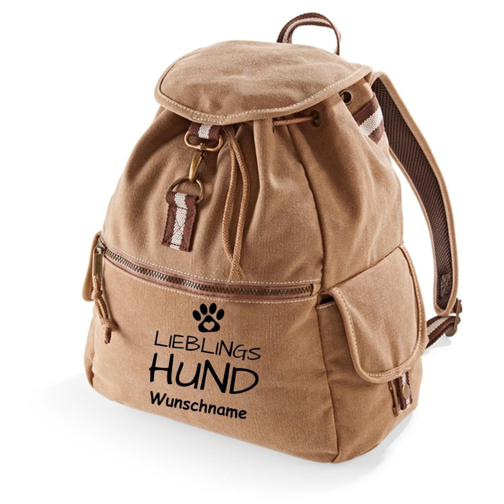Canvas Rucksack: Lieblingshund-Tierisch tolle Geschenke