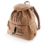 Canvas Rucksack: Never walk alone 2-Tierisch tolle Geschenke