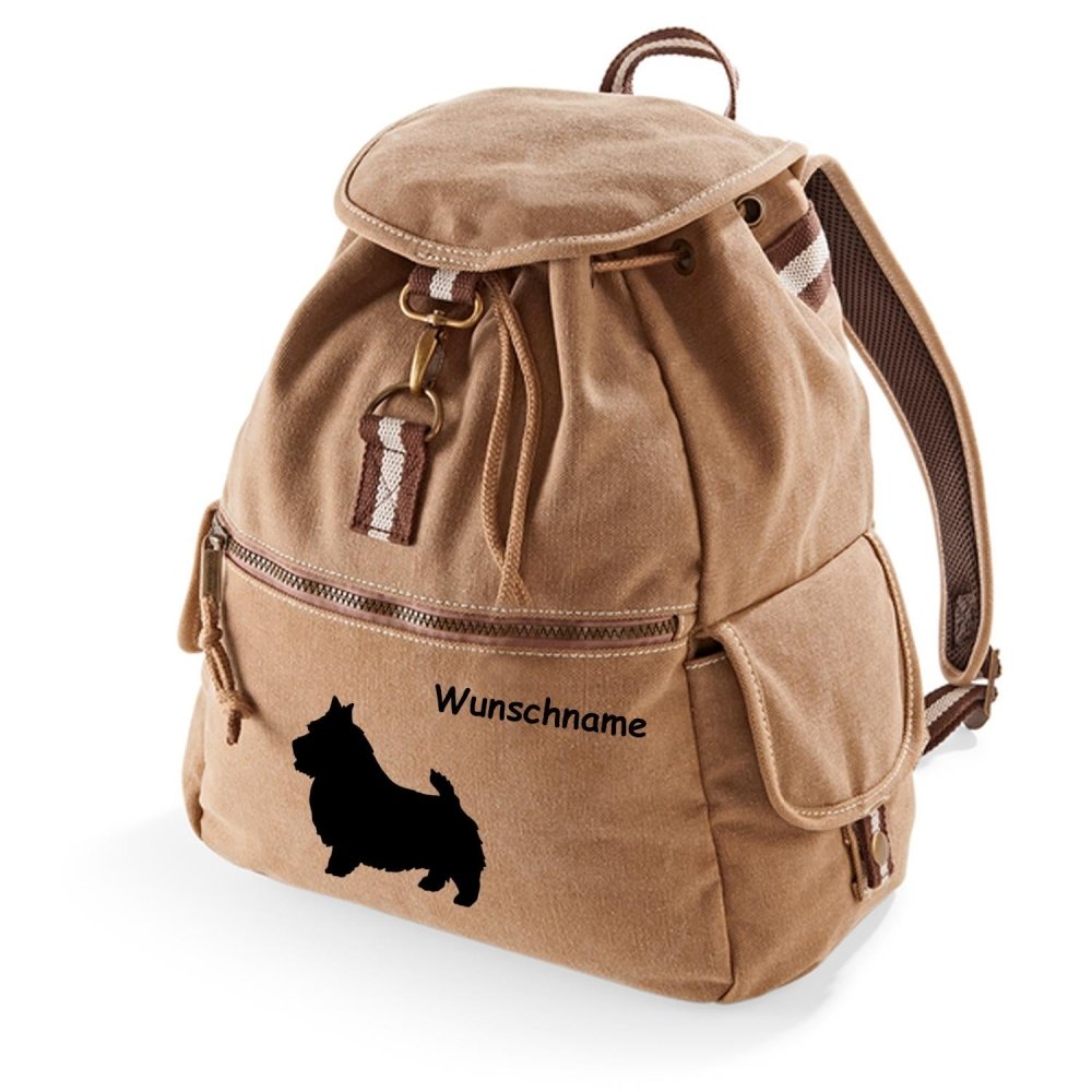 Canvas Rucksack Hunderasse: Norwich Terrier-Tierisch tolle Geschenke