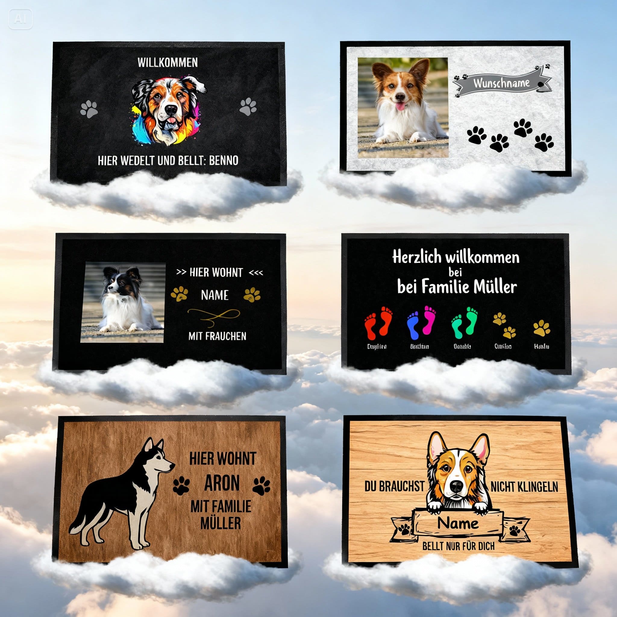 Die grösste Auswahl an Fußmatten Designs bei Tierisch tolle Geschenke