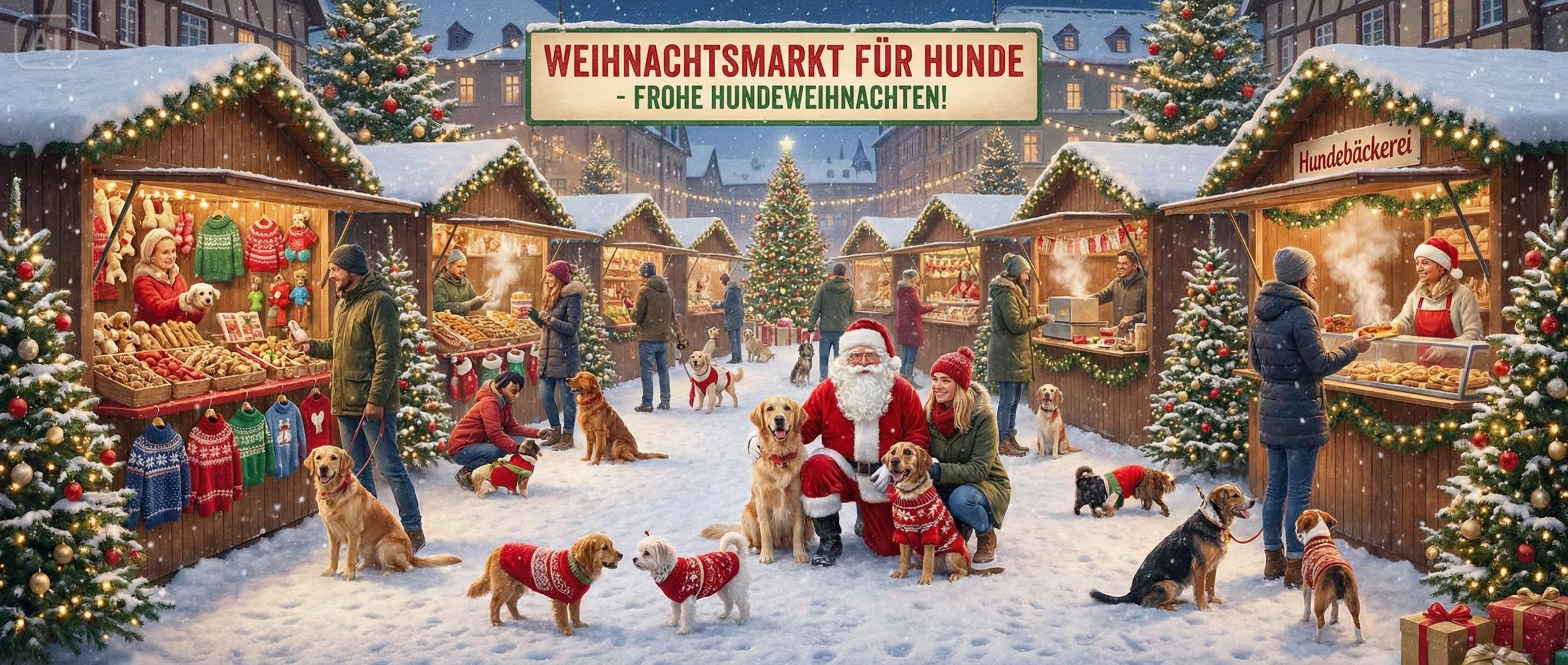 Weihnachtsmarkt für Hunde