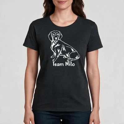 Premium T-Shirt mit Alpenländische Dachsbracke-Motiv