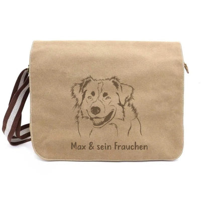 Messenger Bag mit Australian Shepherd-Motiv, Motiv 1