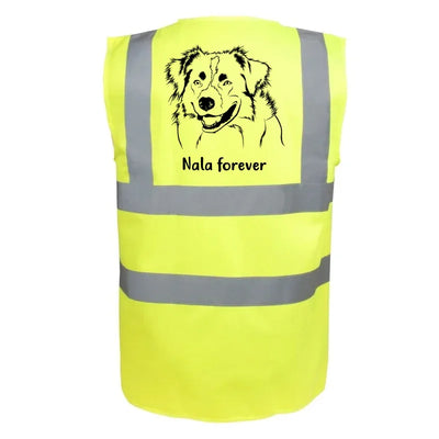 Classic Warnweste mit Australian Shepherd-Motiv, Motiv 1