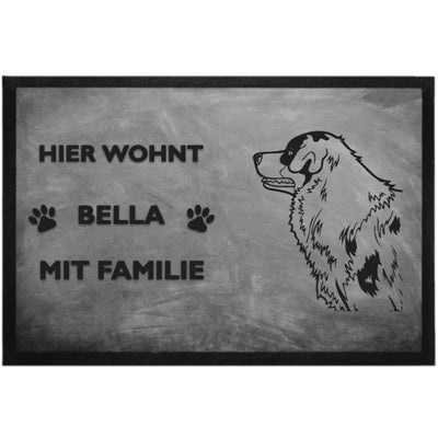 Fußmatte „Hier wohnt“ mit Australian Shepherd-Motiv, Motiv 2