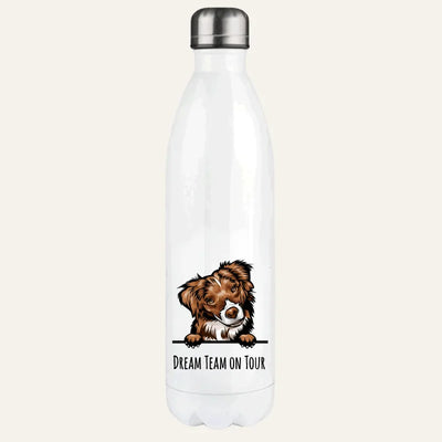 Thermosflasche mit Australian Shepherd-Motiv, Stilporträt, Motiv 2