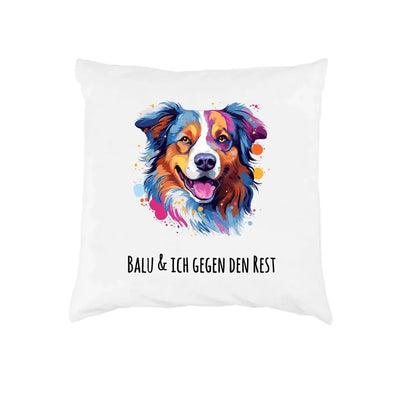 Kissen mit Australian Shepherd-Motiv