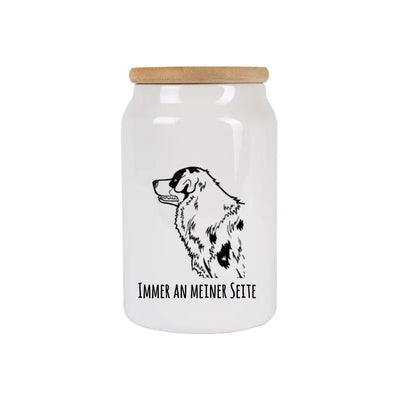Leckerlidose mit Australian Shepherd-Motiv, Handgezeichnet, Motiv 2