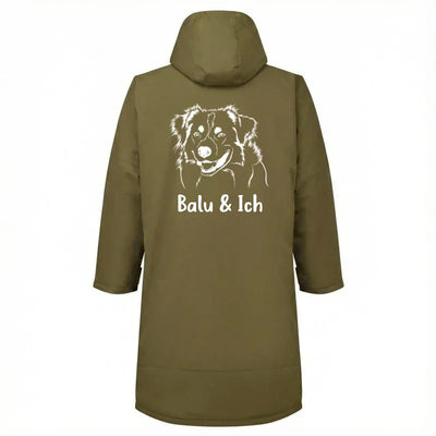 Gassi-Mantel mit Australian Shepherd-Motiv, Motiv 1