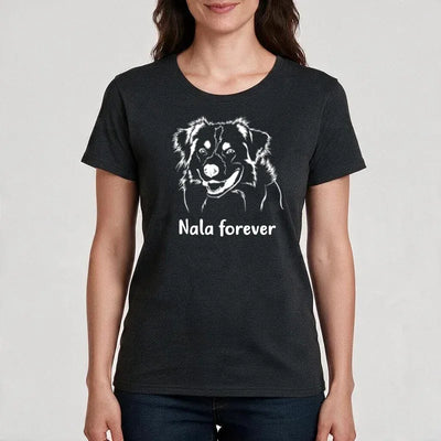 Premium T-Shirt mit Australian Shepherd-Motiv, Motiv 1