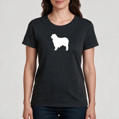 T-Shirt Silhouette mit Australian Shepherd-Motiv