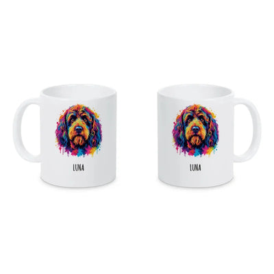Keramiktasse mit Barbet-Motiv