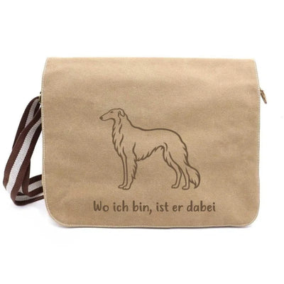 Messenger Bag mit Barsoi-Motiv, Motiv 2