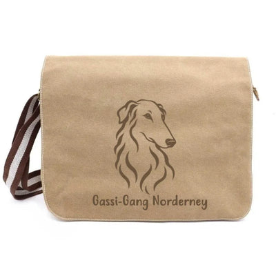 Messenger Bag mit Barsoi-Motiv, Motiv 1