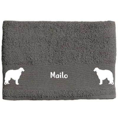 Hunde-Handtuch mit Barsoi-Motiv