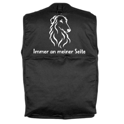 Hundesportweste mit Barsoi-Motiv, Motiv 1