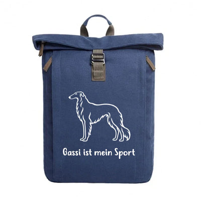 Rolltop-Rucksack mit Barsoi-Motiv, Motiv 2