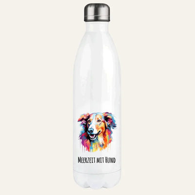 Thermosflasche mit Barsoi-Motiv, Pop Art