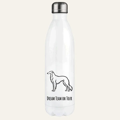 Thermosflasche mit Barsoi-Motiv, Handgezeichnet, Motiv 2