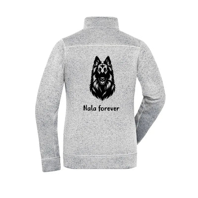 Fleecejacke mit Groenendael-Motiv