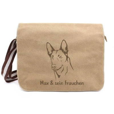 Messenger Bag mit Belgischer Schäferhund Malinois-Motiv, Motiv 1