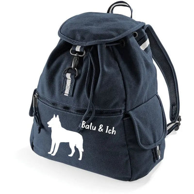 Canvas-Rucksack mit Belgischer Schäferhund Malinois-Motiv