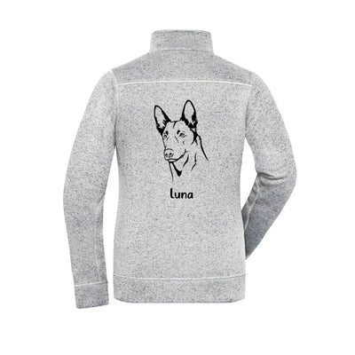 Fleecejacke mit Belgischer Schäferhund Malinois-Motiv, Motiv 1