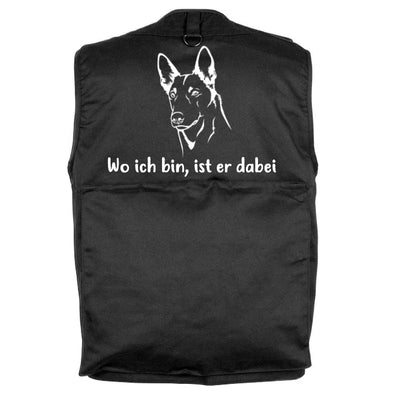 Hundesportweste mit Belgischer Schäferhund Malinois-Motiv, Motiv 1
