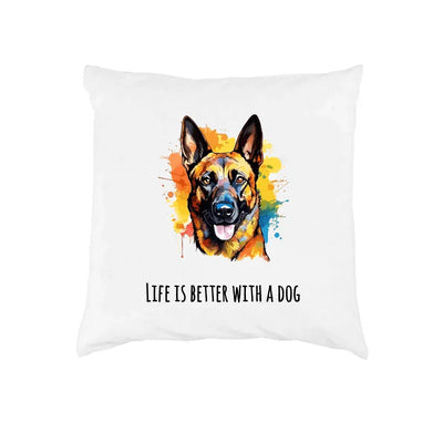 Kissen mit Belgischer Schäferhund Malinois-Motiv