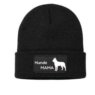 Strickmütze Hunde-Mama/-Papa mit Belgischer Schäferhund Malinois-Motiv