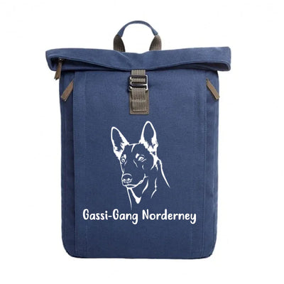 Rolltop-Rucksack mit Belgischer Schäferhund Malinois-Motiv, Motiv 1