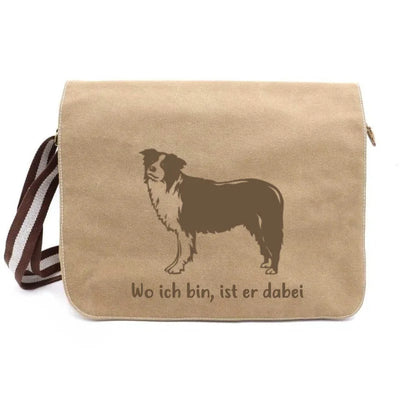 Messenger Bag mit Border Collie-Motiv, Motiv 2
