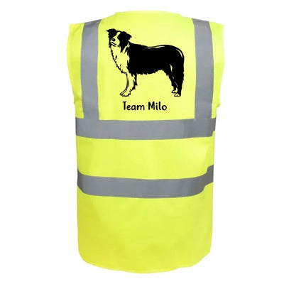 Classic Warnweste mit Border Collie-Motiv, Motiv 2