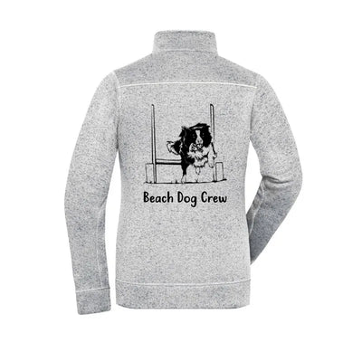 Fleecejacke mit Border Collie-Motiv, Flyball