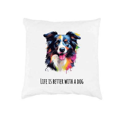 Kissen mit Border Collie-Motiv