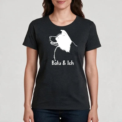 Premium T-Shirt mit Border Collie-Motiv, Motiv 1