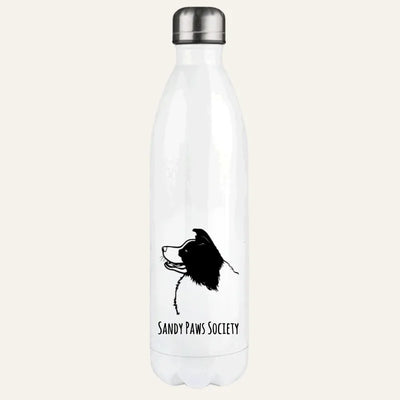 Thermosflasche mit Border Collie-Motiv, Handgezeichnet, Motiv 1