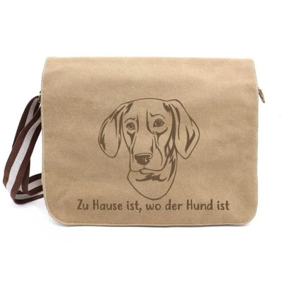Messenger Bag mit Braque de l'Ariège-Motiv
