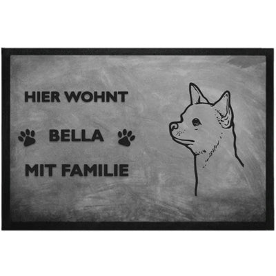 Fußmatte „Hier wohnt“ mit Chihuahua-Motiv, Motiv 2