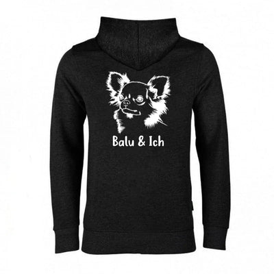 Hoodie mit Chihuahua-Motiv, Langhaar
