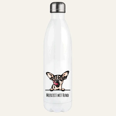 Thermosflasche mit Chihuahua-Motiv, Stilporträt, Motiv 1