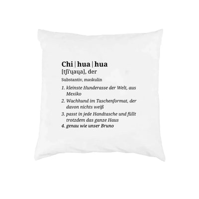 Wörterbuch-Kissen mit Chihuahua-Motiv, Wörterbuch-Eintrag
