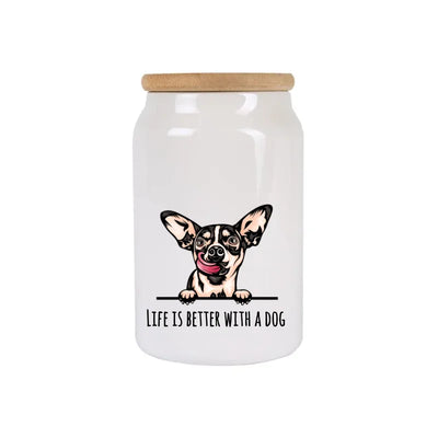 Leckerlidose mit Chihuahua-Motiv, Stilporträt, Motiv 1