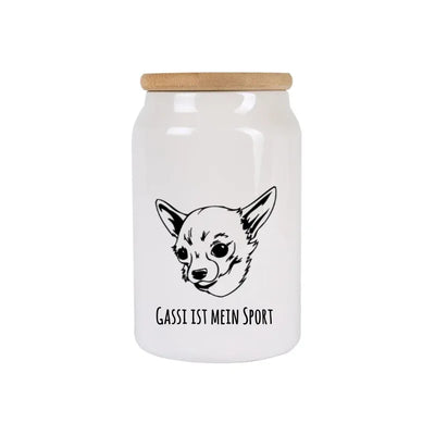 Leckerlidose mit Chihuahua-Motiv, Handgezeichnet, Kurzhaar 1