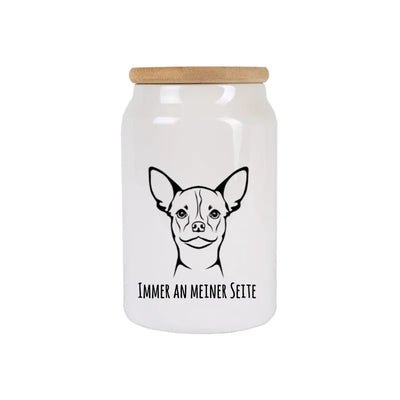 Leckerlidose mit Chihuahua-Motiv, Handgezeichnet, Kurzhaar 2