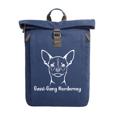 Rolltop-Rucksack mit Chihuahua-Motiv, Kurzhaar 2