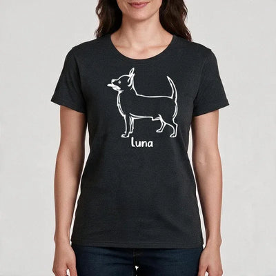 Premium T-Shirt mit Chihuahua-Motiv, Motiv 1