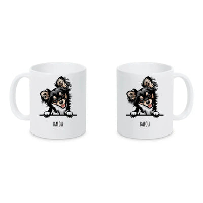 Keramiktasse mit Chihuahua-Motiv, Stilporträt, Motiv 2