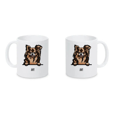 Keramiktasse mit Chihuahua-Motiv, Stilporträt, Motiv 3