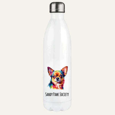 Thermosflasche mit Chihuahua-Motiv, Pop Art